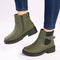 Madison Fashion Gusset Boot - Olive