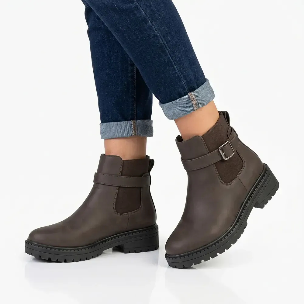 Madison Fashion Gusset Boot - Tan