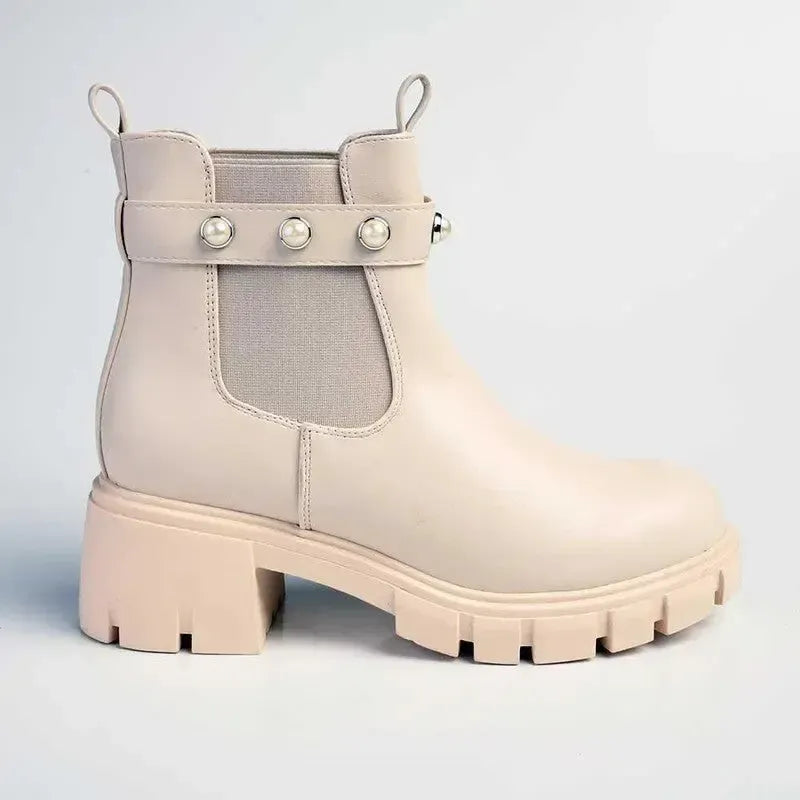 Madison Frankie Ankle Boot - Nude