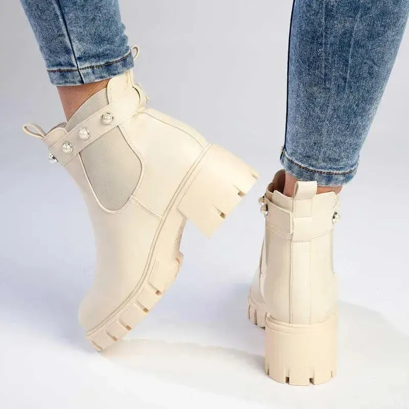 Madison Frankie Ankle Boot - Nude