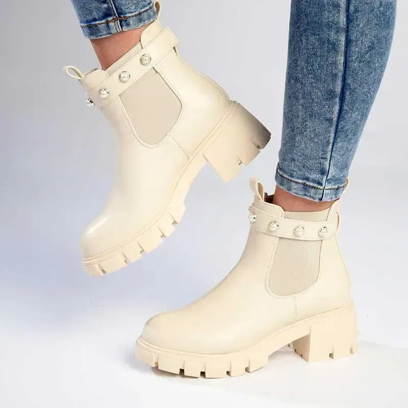 Madison Frankie Ankle Boot - Nude