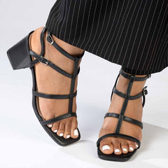 Madison Genesis Block Heel Sandal - Black