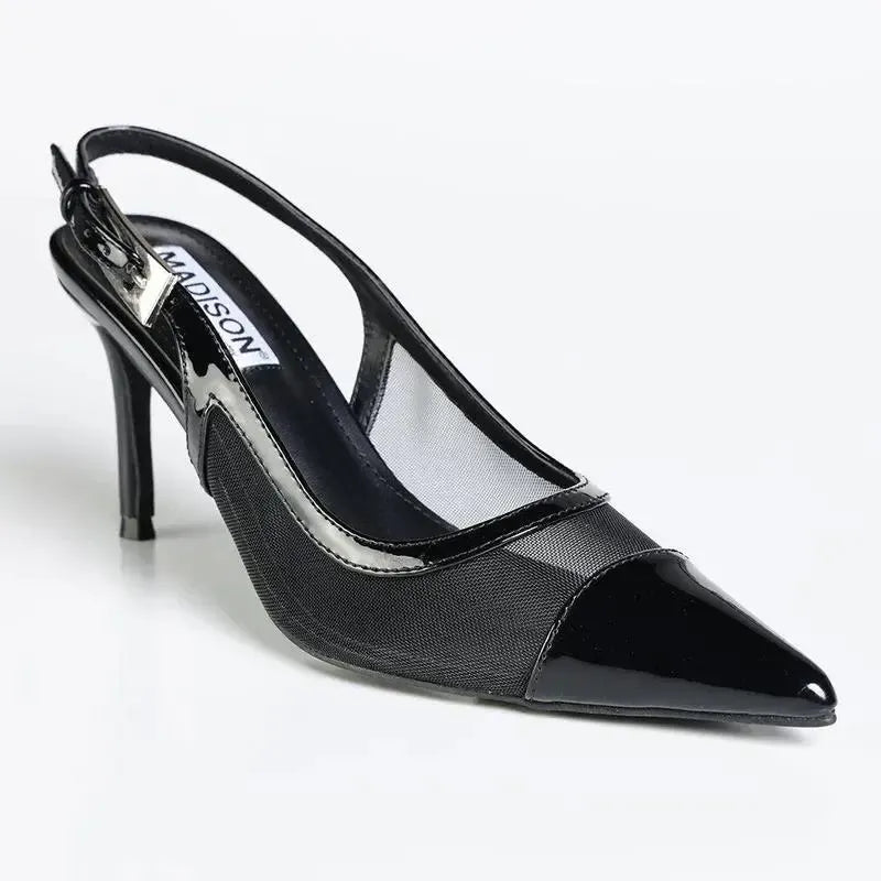 Madison Genevieve Slingback - Black