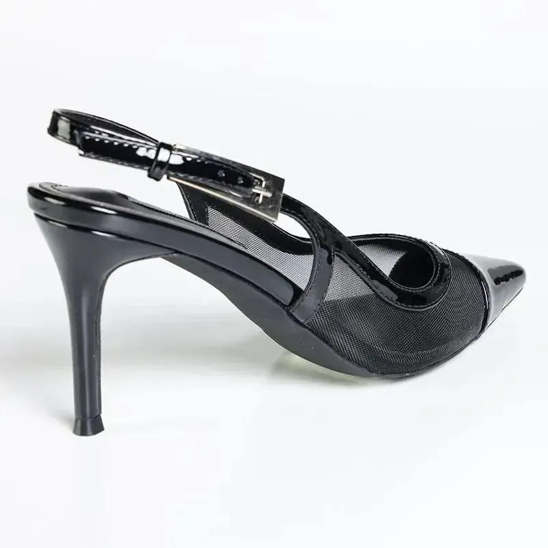 Madison Genevieve Slingback - Black