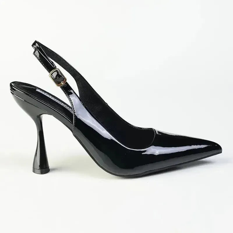 Madison Geraldine Hour-Glass Heel - Black