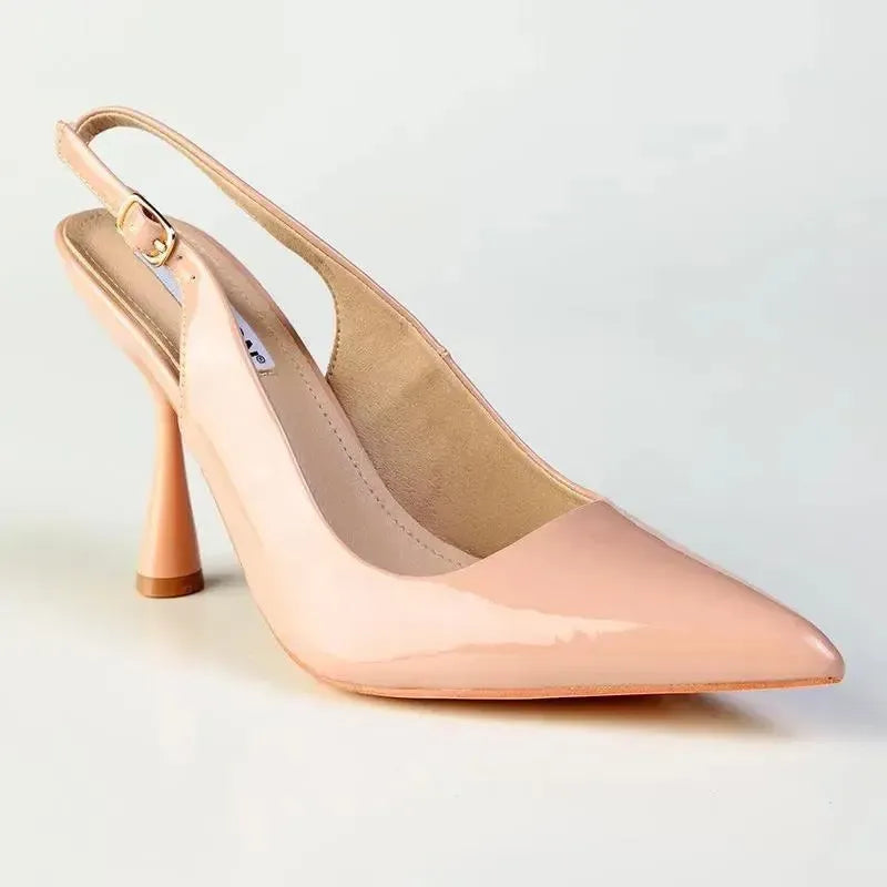 Madison Geraldine Hour-Glass Heel - Nude