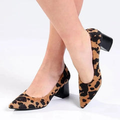 Madison Ginger Block Heel  - Leopard