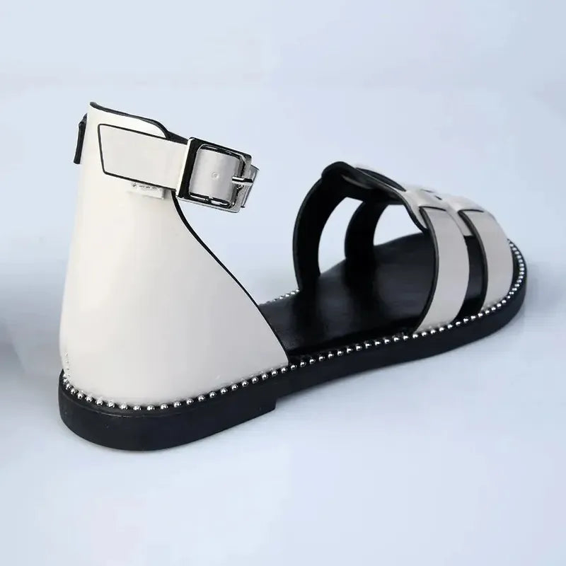 Madison Girls Closed Back Ankle Strap Sandals - Beige