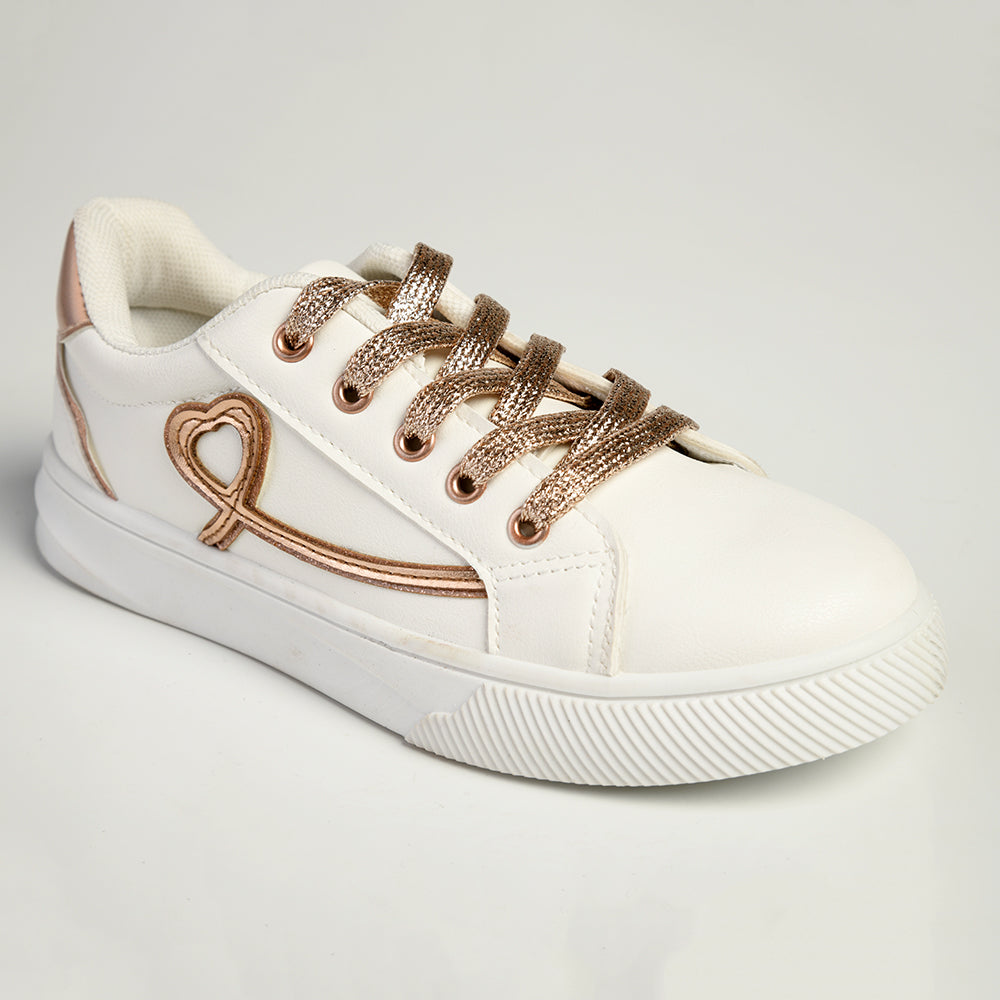 Girls gold sneakers deals