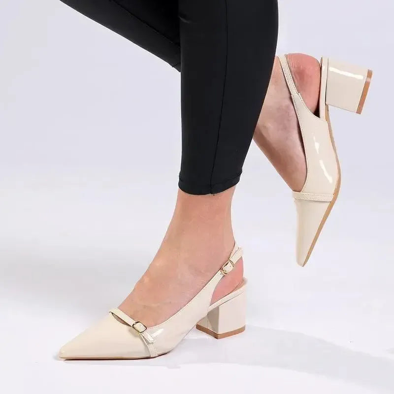 Madison Goddess Heel - Off White