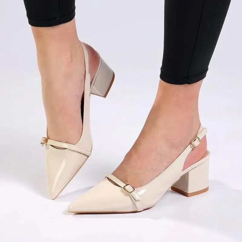 Madison Goddess Heel - Off White