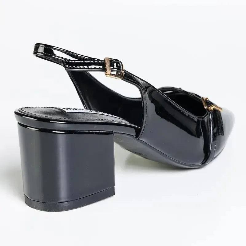 Madison Goddess Slingback - Black