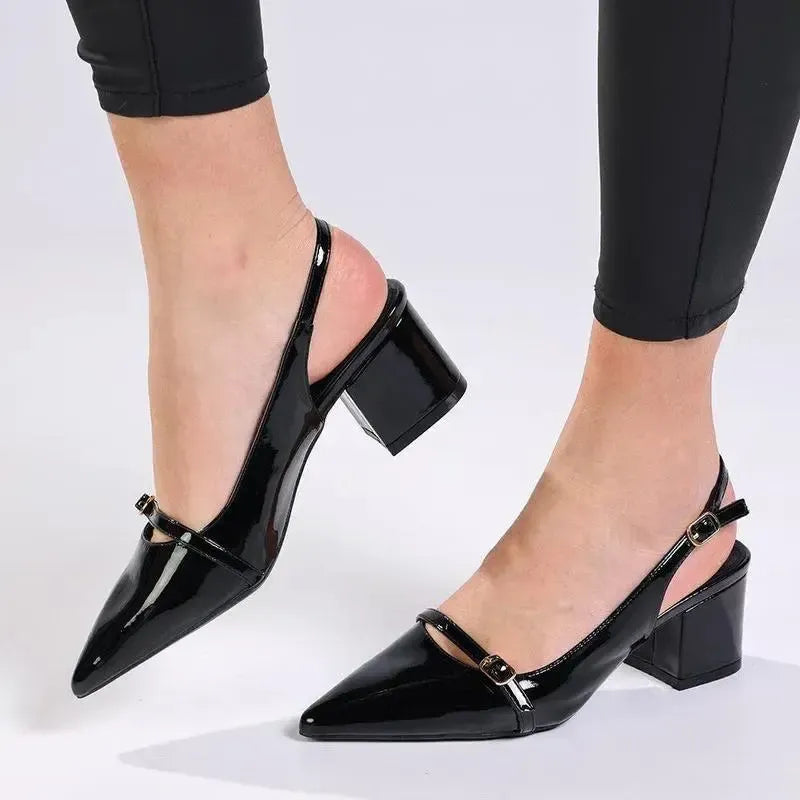 Madison Goddess Slingback - Black