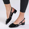 Madison Gracie Block Heel - Black