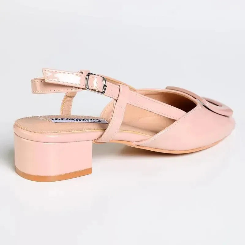 Madison Gracie Block Heel - Nude