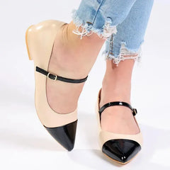Madison Grayson Heel Pump - Black/ Off White
