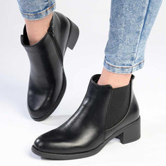 Madison Gusset Chelsea Ankle Boot - Black