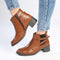 Madison Gusset Fawn Strappy Ankle Boot - Tan