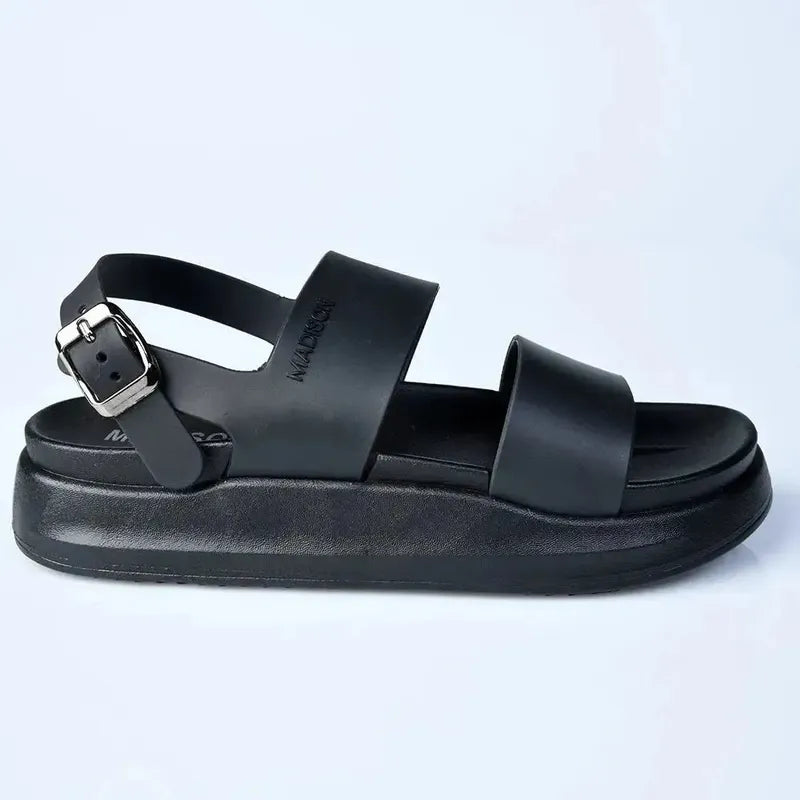 Madison Halter Sandal - Black