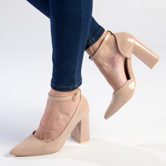 Madison India Block Heel - Nude