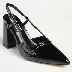 Madison Inga Block Heel - Black