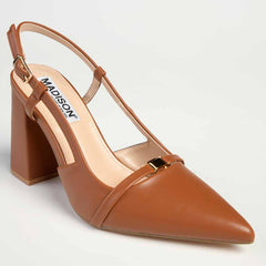 Madison Inga Block Heel - Tan