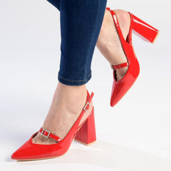 Madison Isolde Block Heel - Red