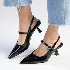 Madison Jakova Court Heels - Black