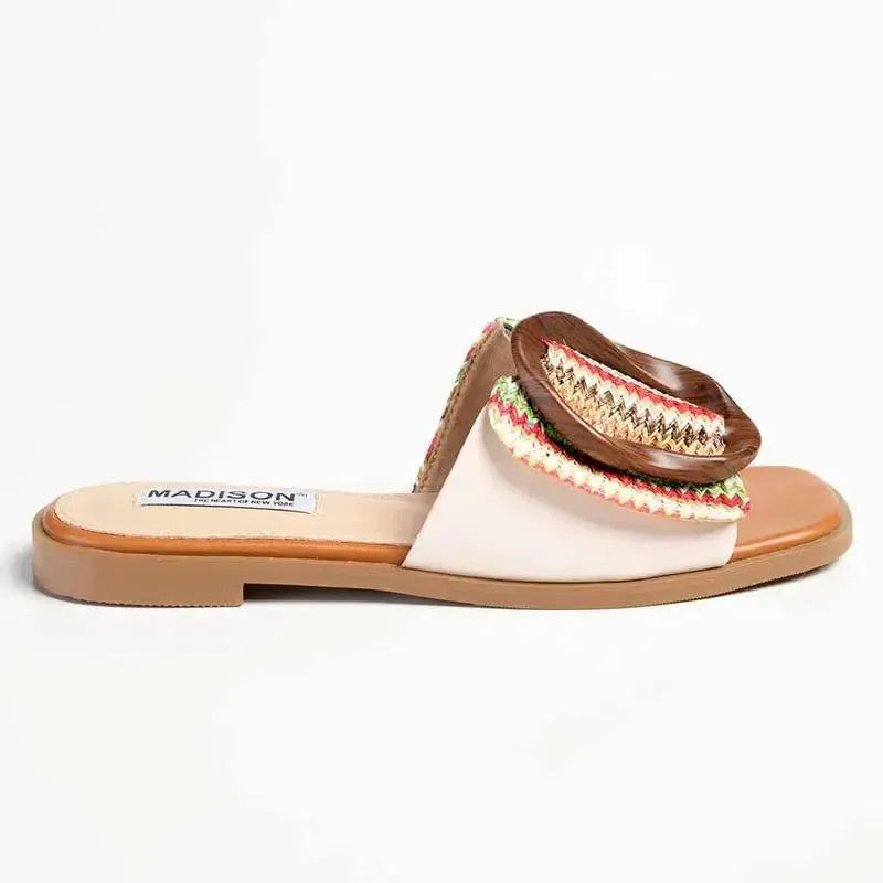 Madison Janvee 2 Flats - Multi Nude
