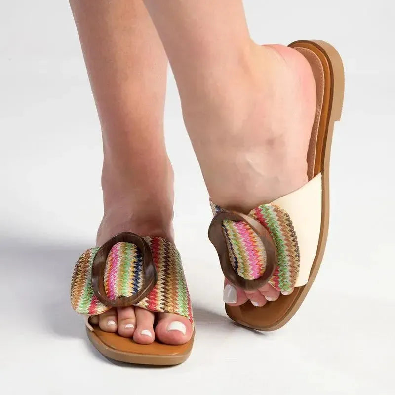Madison Janvee 2 Flats - Multi Nude
