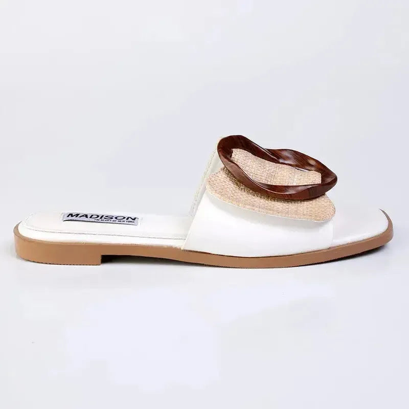 Madison Janvee 2 Flats - White