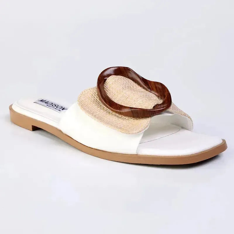 Madison Janvee 2 Flats - White