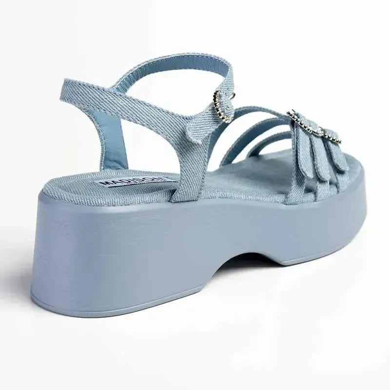 Madison Jaquenette Sandal - Light Blue