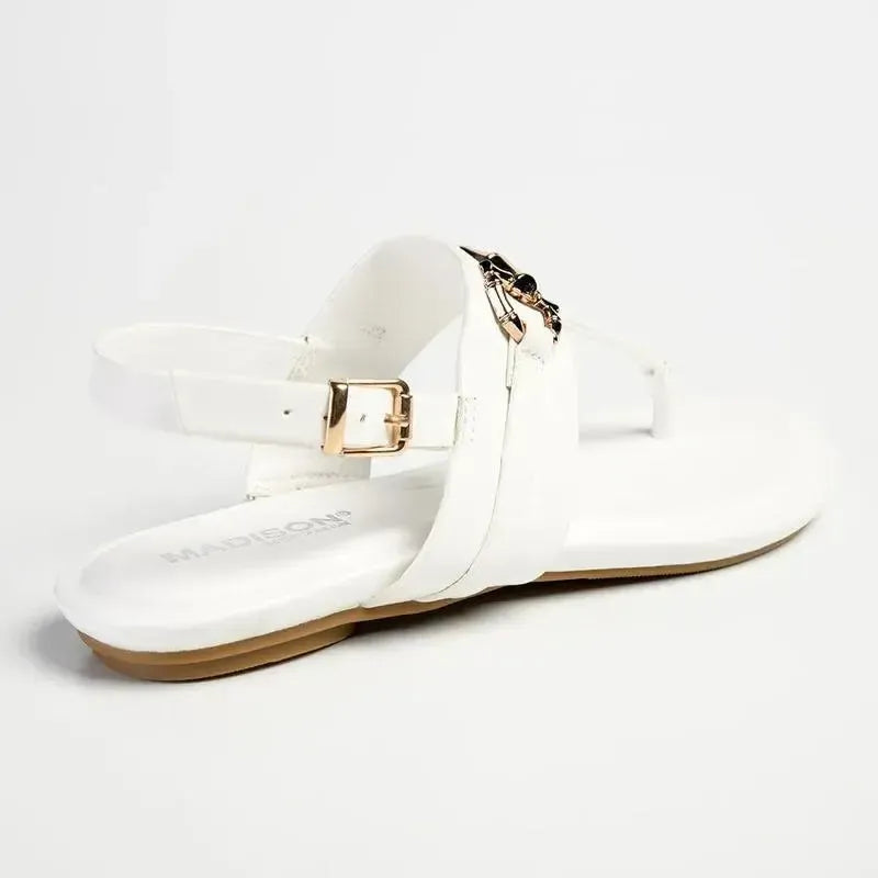 Madison Jayzee Sandal - White