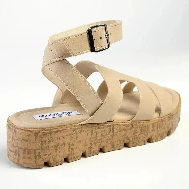 Madison Jeanmarie Wedge - Taupe