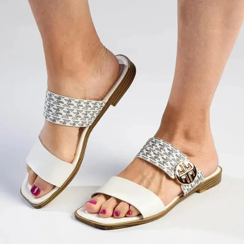 Madison Jen Sandal - White Multi