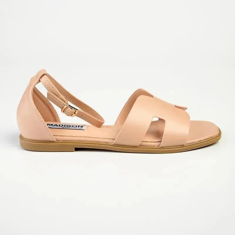 Madison Jenny H Bar Sandal - Nude