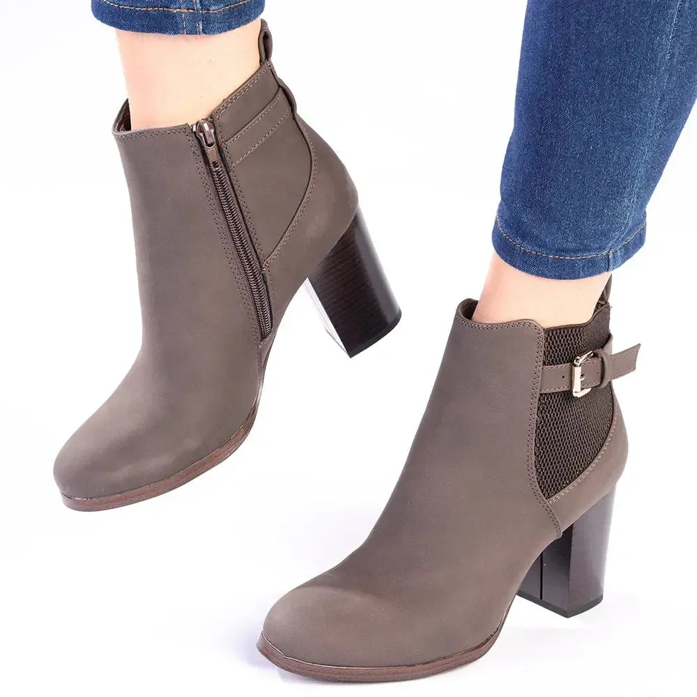 Madison Joey Ankle Boot - Taupe