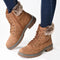 Madison Jordan Fur Collar Boot - Brown