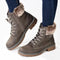 Madison Jordan Fur Collar Boot - Charcoal