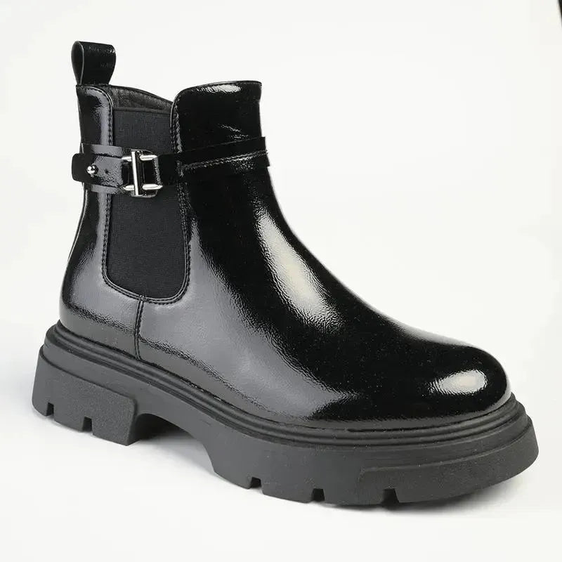 Madison Joss Chelsea Chunky Sole Boots - Black