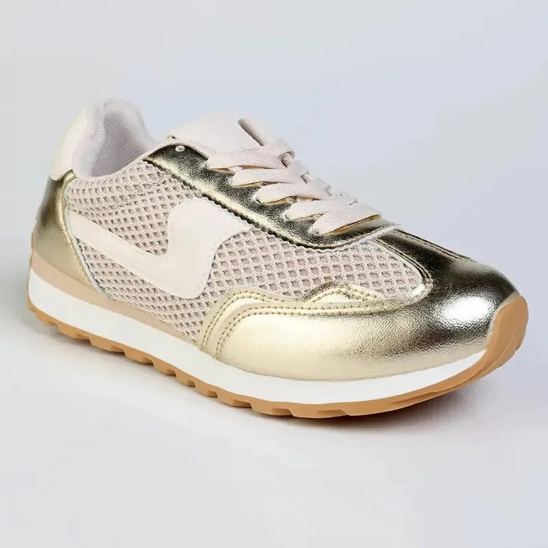 Madison Jullian Sneaker - Gold/Beige