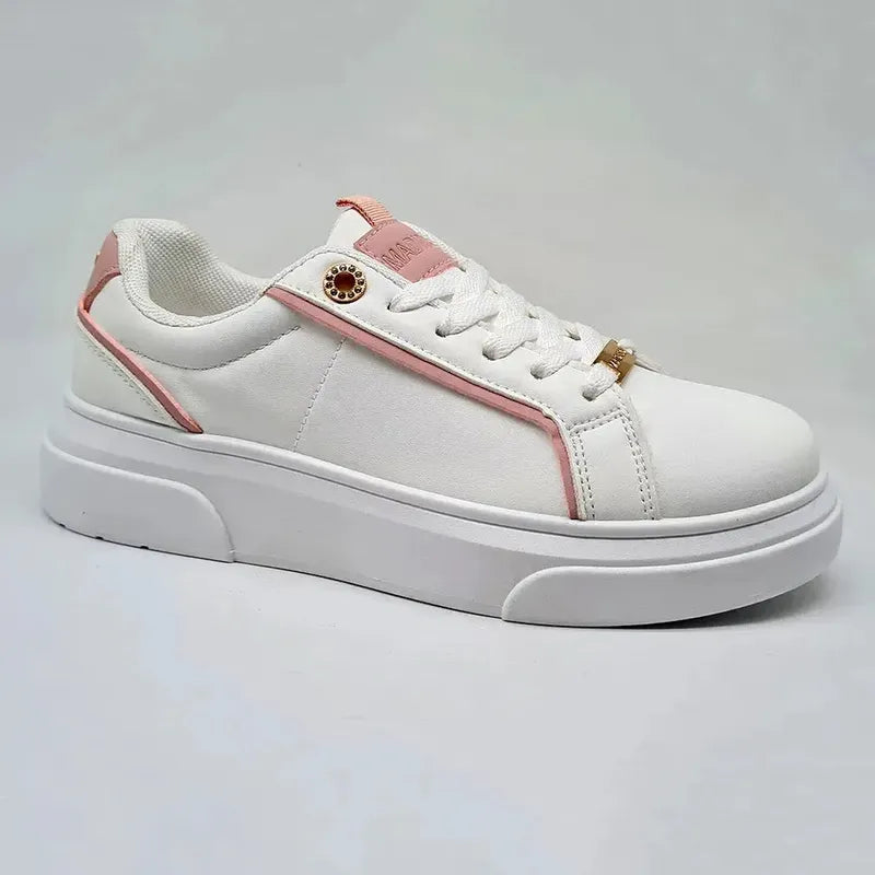 Madison Justice Platform Sneaker - White/Pink