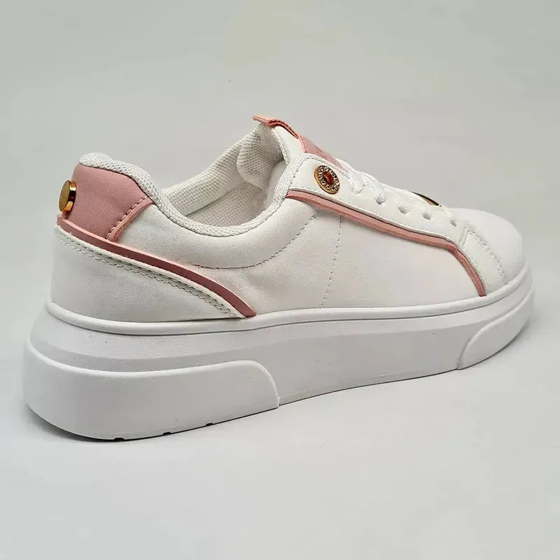 Madison Justice Platform Sneaker - White/Pink