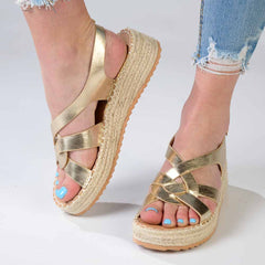 Madison LIberty Fashion Comfort Sandals - Gold