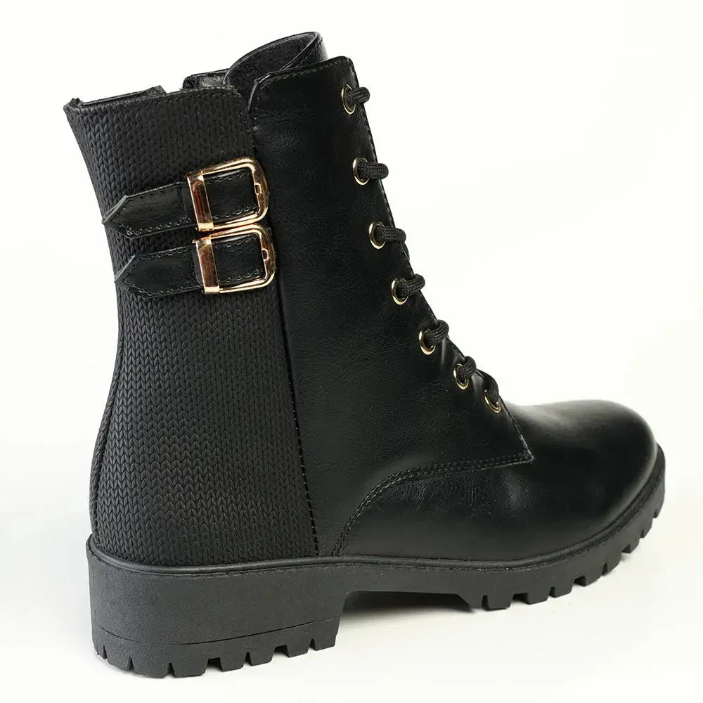 Madison Lace Boot - Black