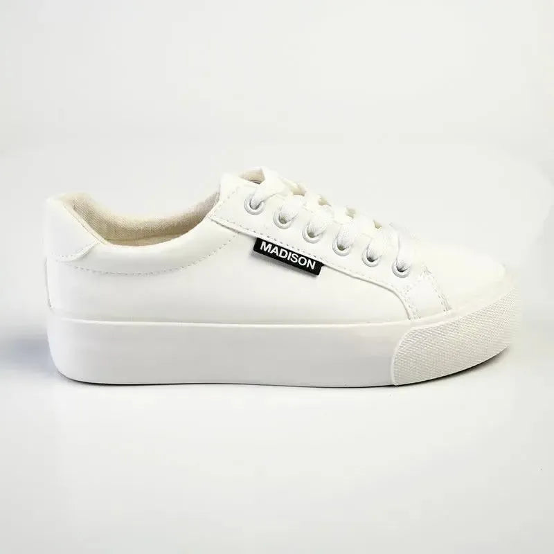 Madison Lace Up Sneaker - White