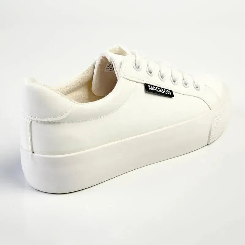 Madison Lace Up Sneaker - White
