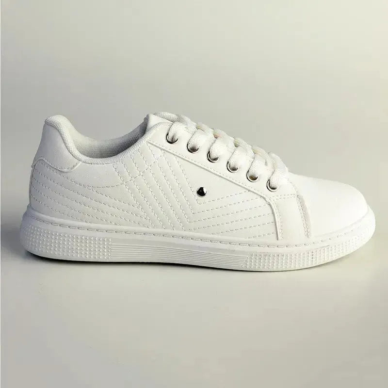 Madison Ladies High Fashion Monroe Sneaker - White