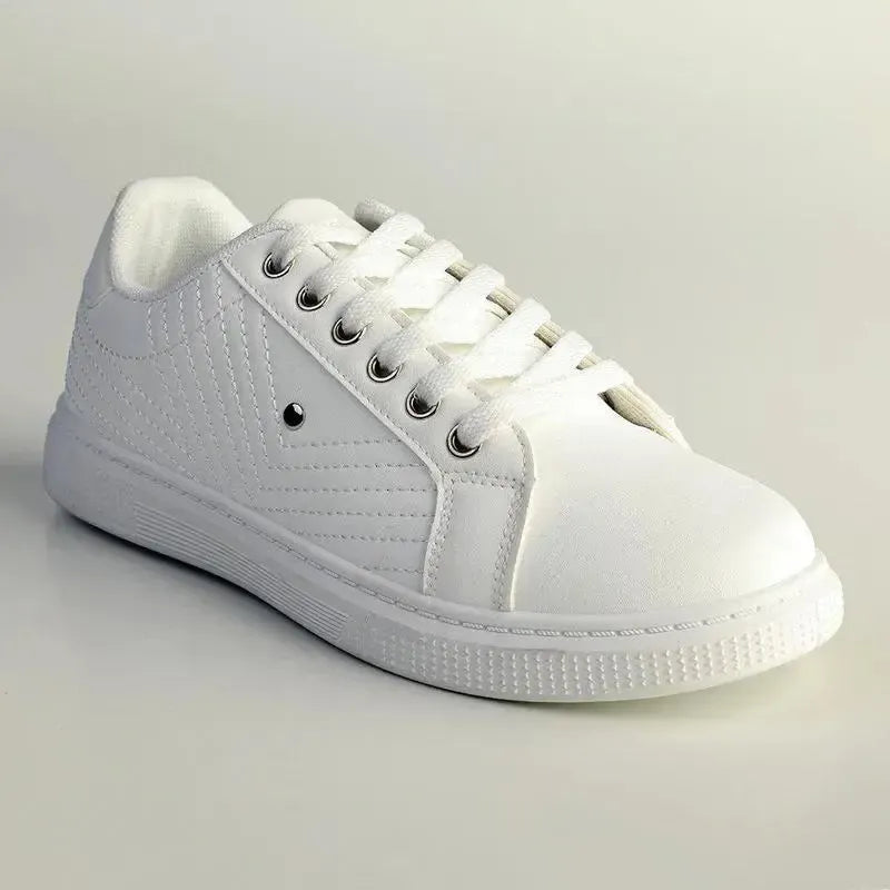 Madison Ladies High Fashion Monroe Sneaker - White